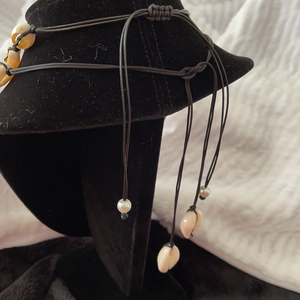 His & Her Cowrie Shell Necklace Set - Picture 2 of 11